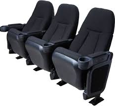 Theater seat installed with seat rotary dampers 